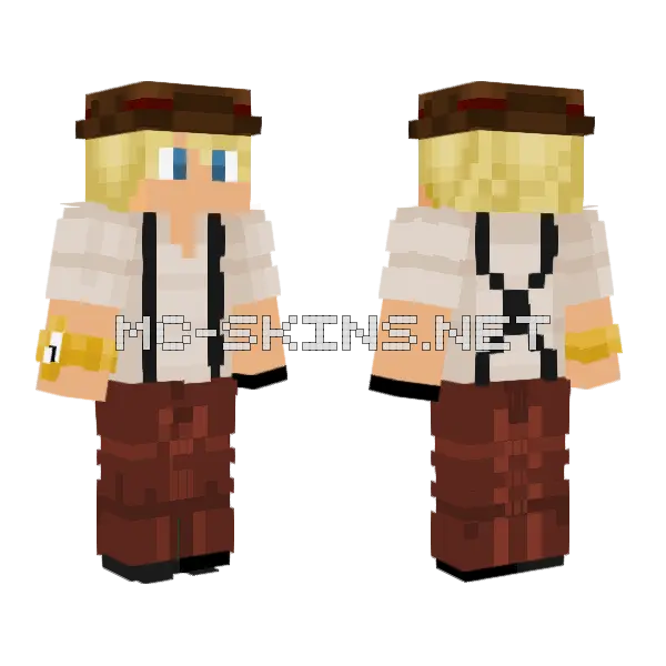 Mafia Okra10 Minecraft skin, front and back