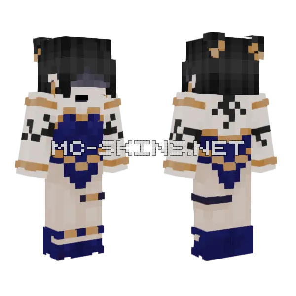 Mage Minecraft skin, front and back