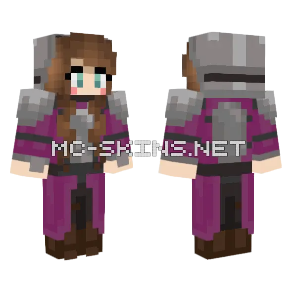 Magenta Knight, front and back