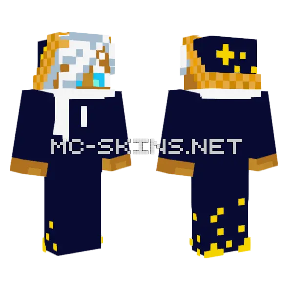 Magic Guy Minecraft skin, front and back