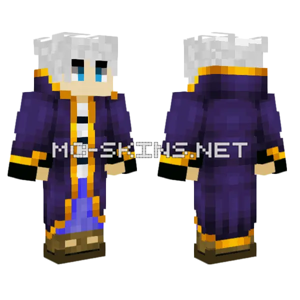 Magic Guy But Better Minecraft skin, front and back