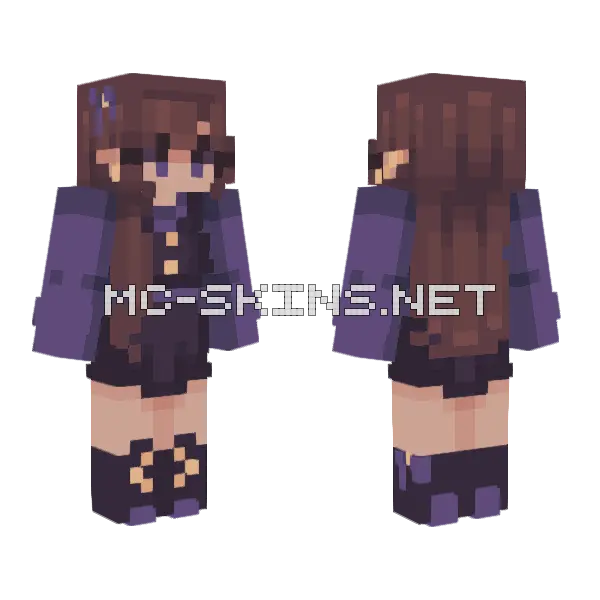 Magick Girl Minecraft skin, front and back