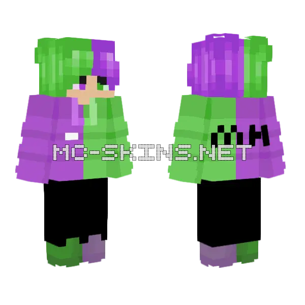 Magische Heuvel Skin Minecraft skin, front and back