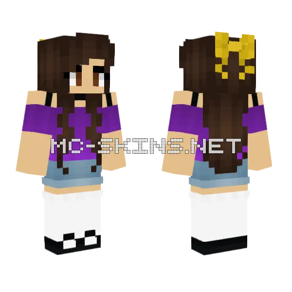 Magyrose Girl Minecraft skin, front and back
