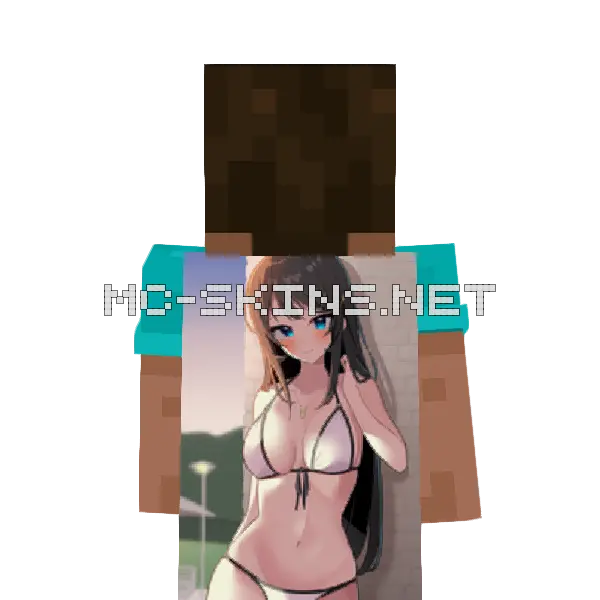 Mai Sakurajima Bikini cape, outside and lining