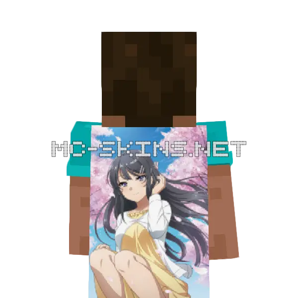 Mai Sakurajima Dress cape, outside and lining