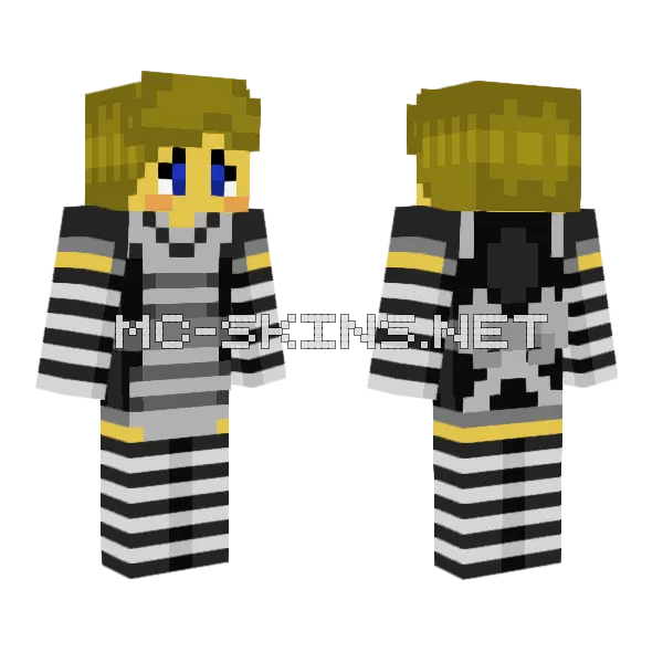 Maid Dress V4 Minecraft skin, front and back