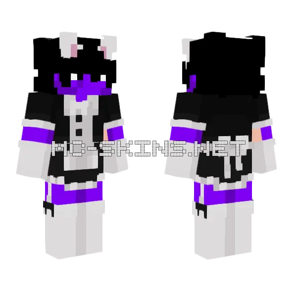 Maid Me Minecraft skin, front and back
