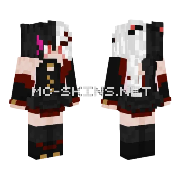 Maid Outfit Minecraft skin, front and back