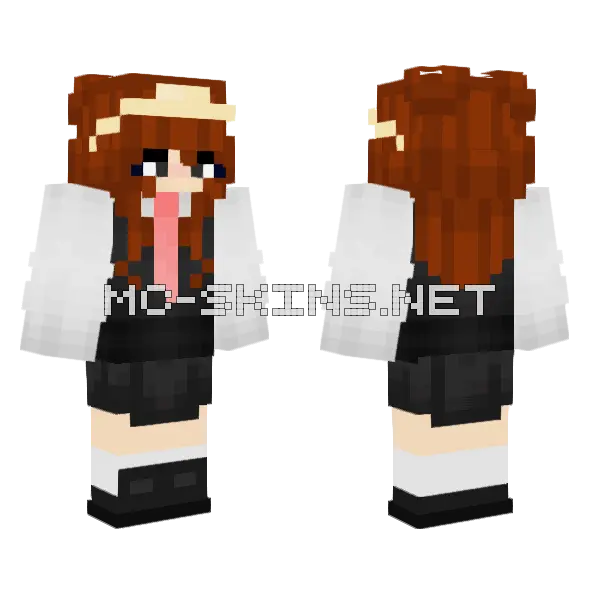 Maid Outfit Minecraft skin, front and back