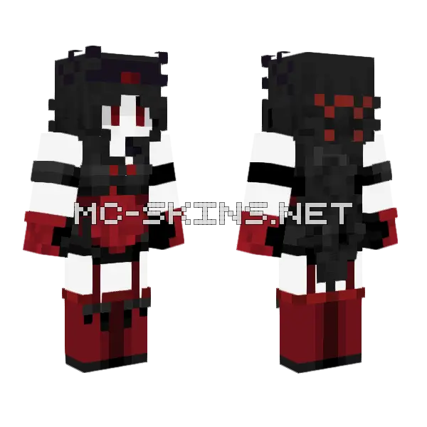 Maid Outfit Minecraft skin, front and back