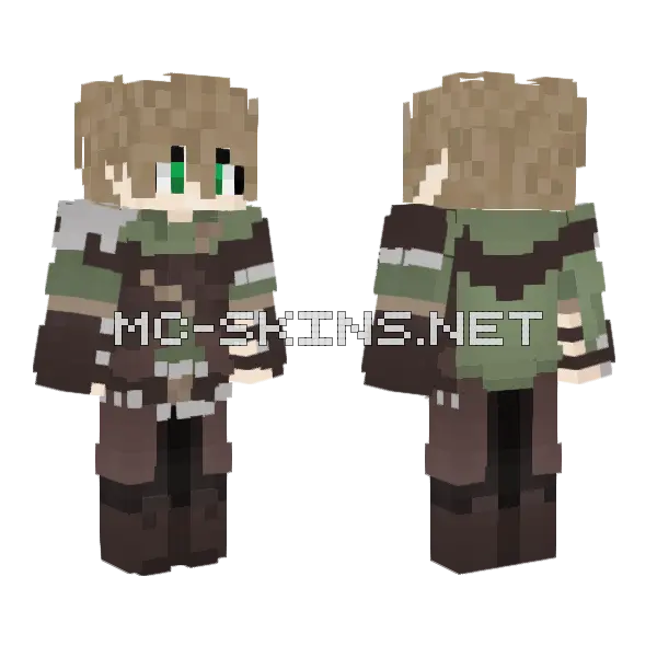 Main Skin Elf Minecraft skin, front and back