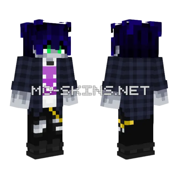Maine The Bunny Minecraft skin, front and back