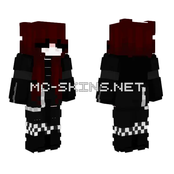 Majka Bed Gerl V3 Minecraft skin, front and back