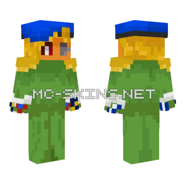 Major Sweetie Minecraft skin, front and back