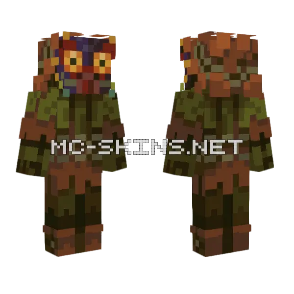 Majora's Mask Skin Minecraft skin, front and back