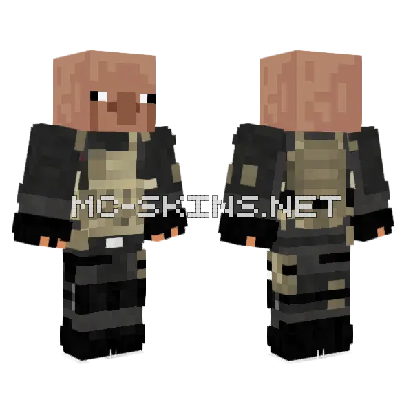Majup Minecraft skin, front and back