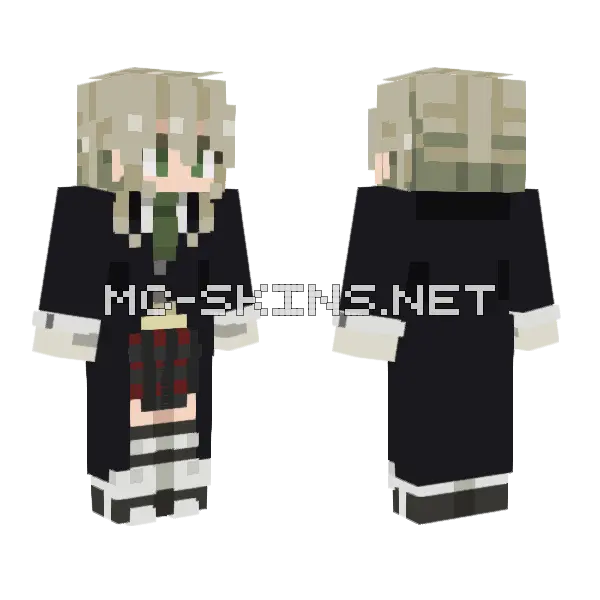 Maka Albarn Minecraft skin, front and back