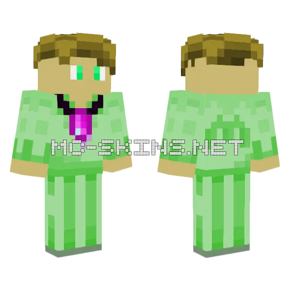 Makiaa Small Update Minecraft skin, front and back