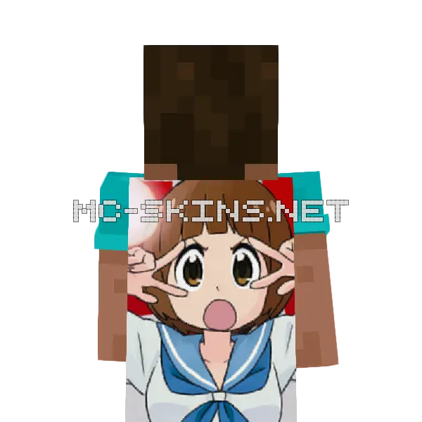 Mako Mankanshoku cape, outside and lining