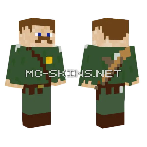 Malak Dad Minecraft skin, front and back