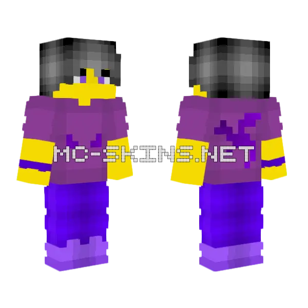 Male Dragon Shirt Minecraft skin, front and back