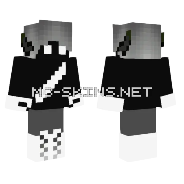 Male Friend From Otherside Minecraft skin, front and back