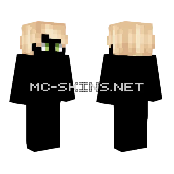 Male HB Blonde Minecraft skin, front and back