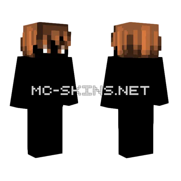 Male HB Dark Chocolate Peanutbutter Minecraft skin, front and back