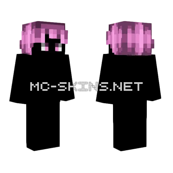 Male HB Dark Magenta Minecraft skin, front and back