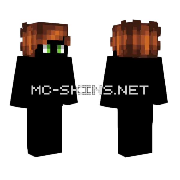 Male HB Ginger Brown Minecraft skin, front and back