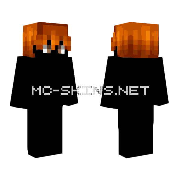 Male HB Golden Ginger Minecraft skin, front and back