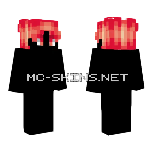 Male Hb Grapefruit Minecraft skin, front and back