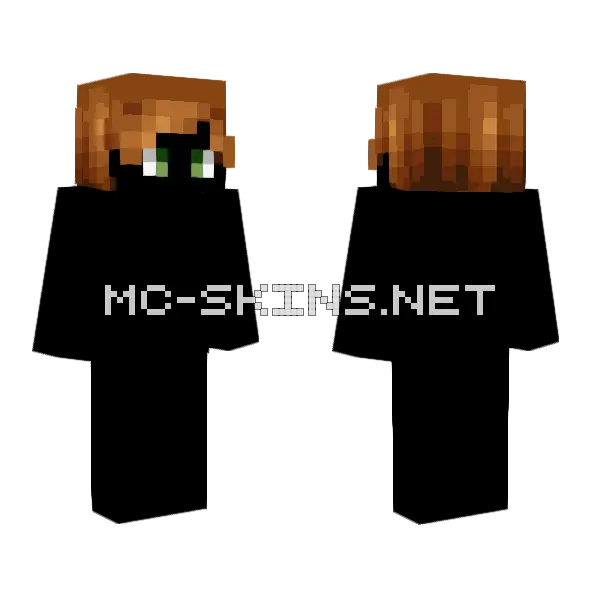 Male HB Hazel Brunette Minecraft skin, front and back