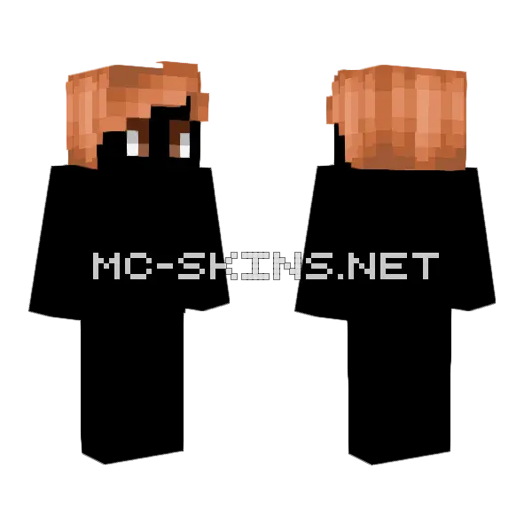 Male Hb Nut Brown Minecraft skin, front and back