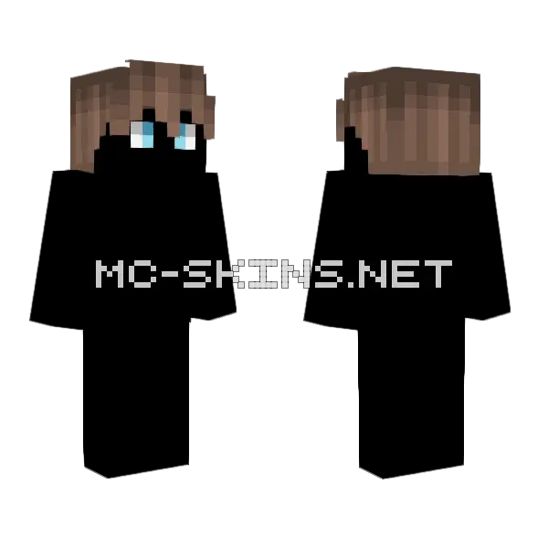 Male HB Oak Brown Style 13 Minecraft skin, front and back