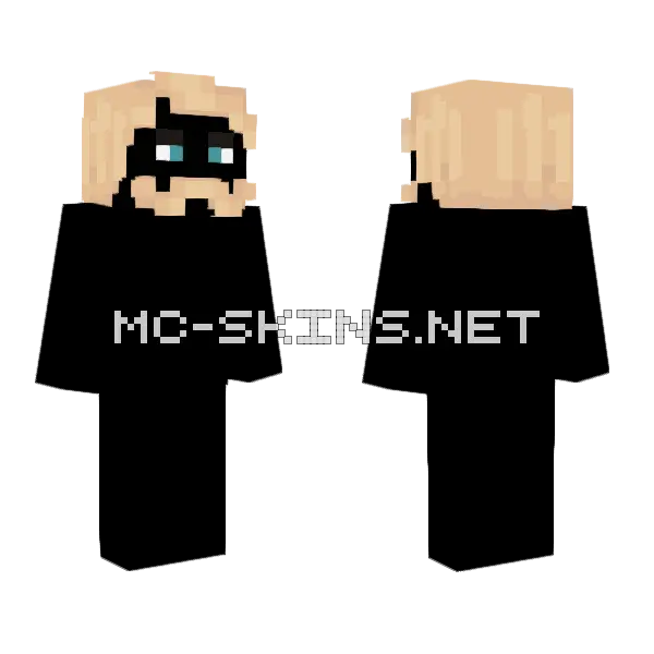 Male HB Platinum Blonde Hair Minecraft skin, front and back