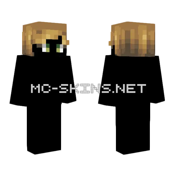 Male HB Sandy Dirty Blonde Minecraft skin, front and back