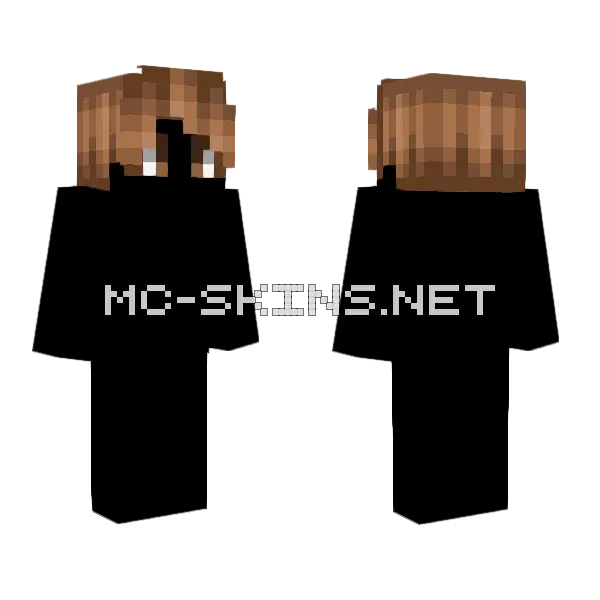 Male Hb Taffy Brown Minecraft skin, front and back