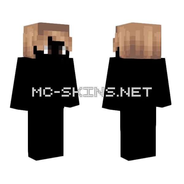 Male HB Tan Brown Minecraft skin, front and back