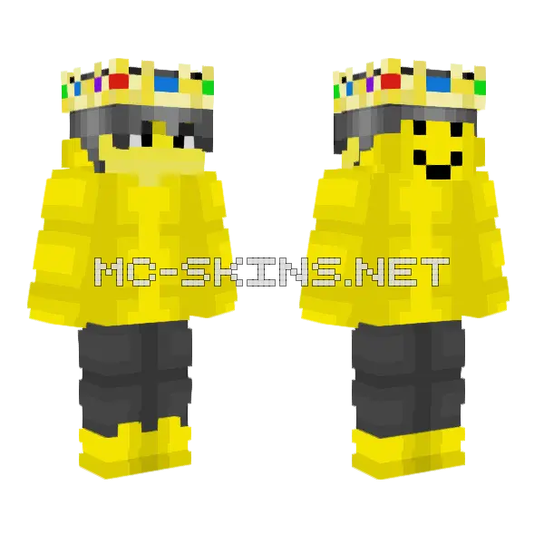 Male Prince Zam Hoodie Minecraft skin, front and back