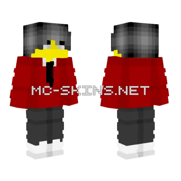Male School Uniform Minecraft skin, front and back