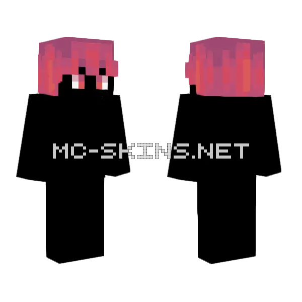 Male Wildberry Minecraft skin, front and back