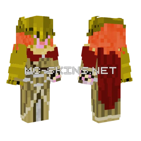 Malenia Elden Ring Full Cape Minecraft skin, front and back