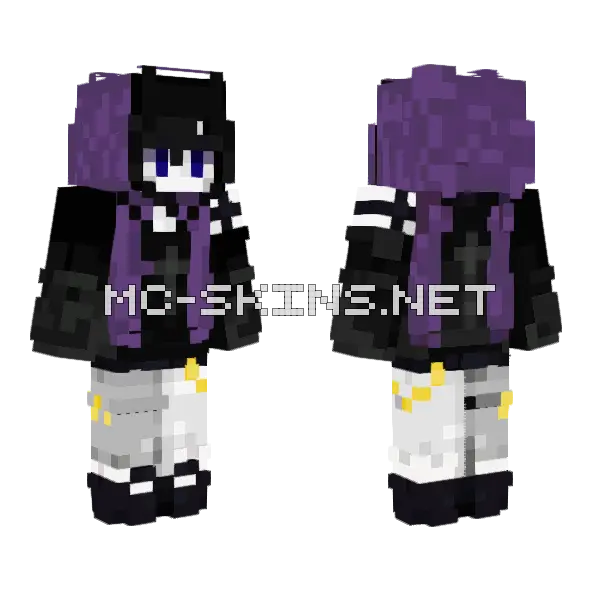 Mallorythegoth Goth Skin Minecraft skin, front and back
