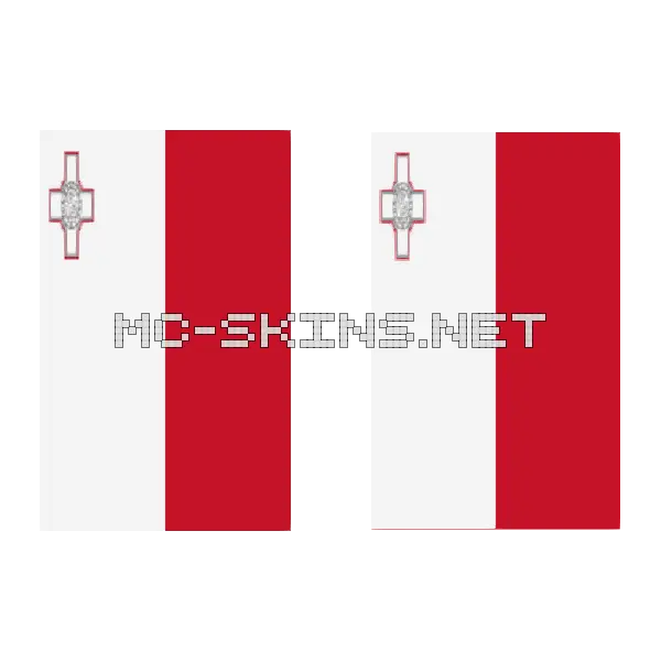 Malta Flag cape, outside and lining