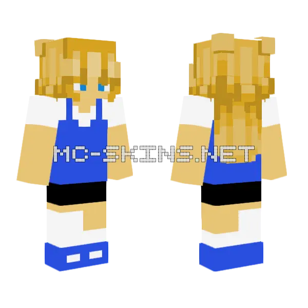 Mama Jama As Karen Minecraft skin, front and back