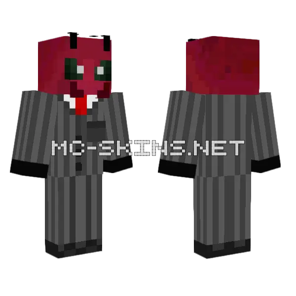 Man Ant The Aquabats Minecraft skin, front and back
