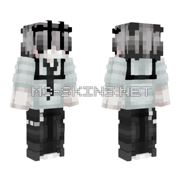 Man Minecraft skin, front and back