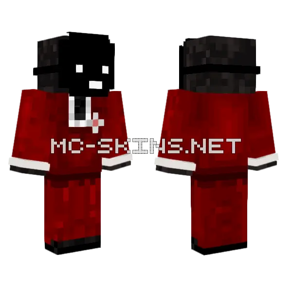 Man In The Red Suit Minecraft skin, front and back